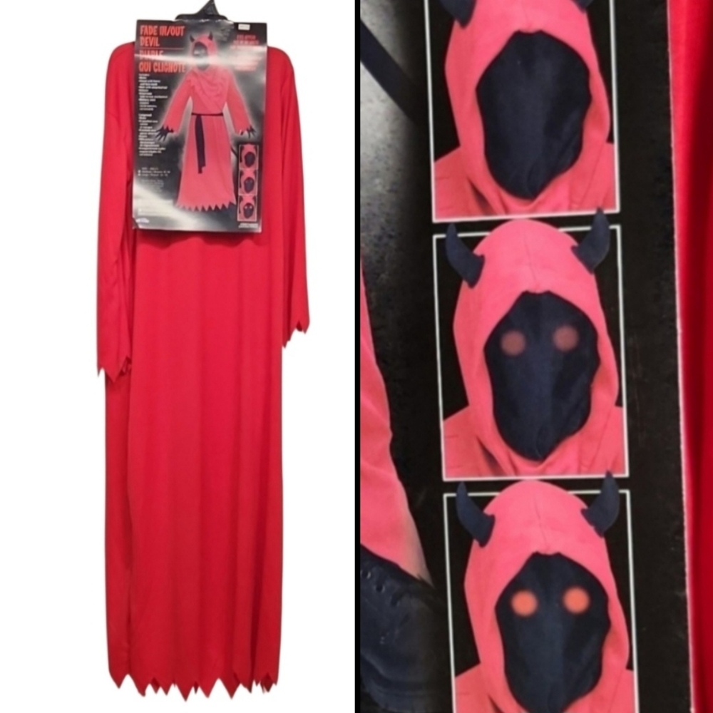 Fade In/Out Out Devil Halloween Costume M(8-10)